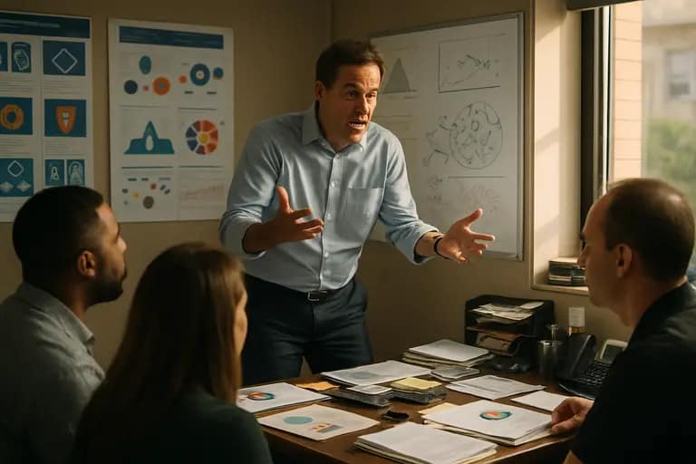 Presenter explaining layered AI agent controls to a technical team