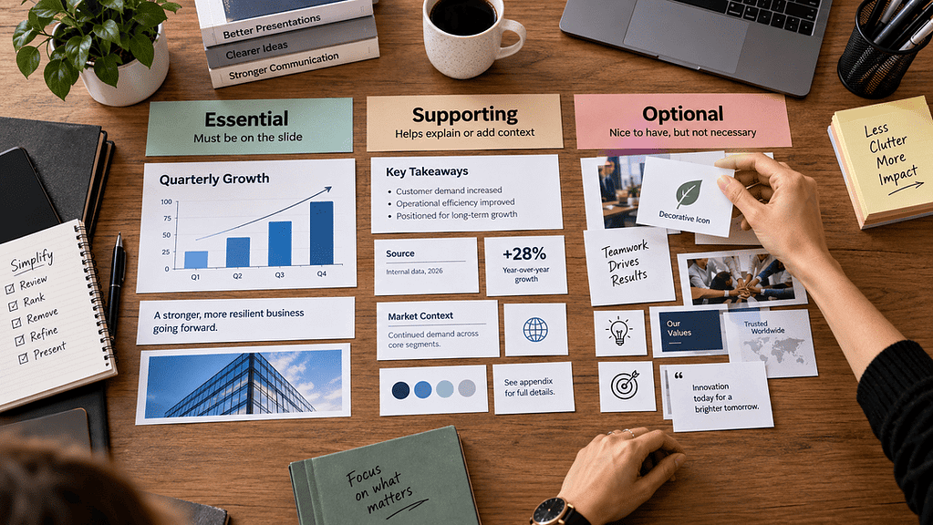 declutter presentation slides